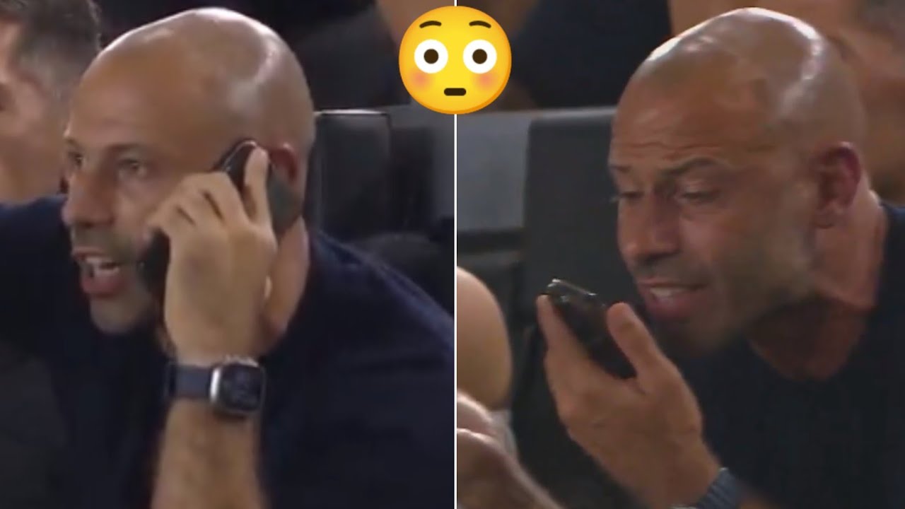 Messi's REACTION as Javier Mascherano continues to coach, makes call from stand after ejection