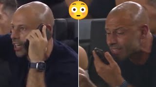Messis Reaction As Javier Mascherano Continues To Coach, Makes Call From Stand After Ejection