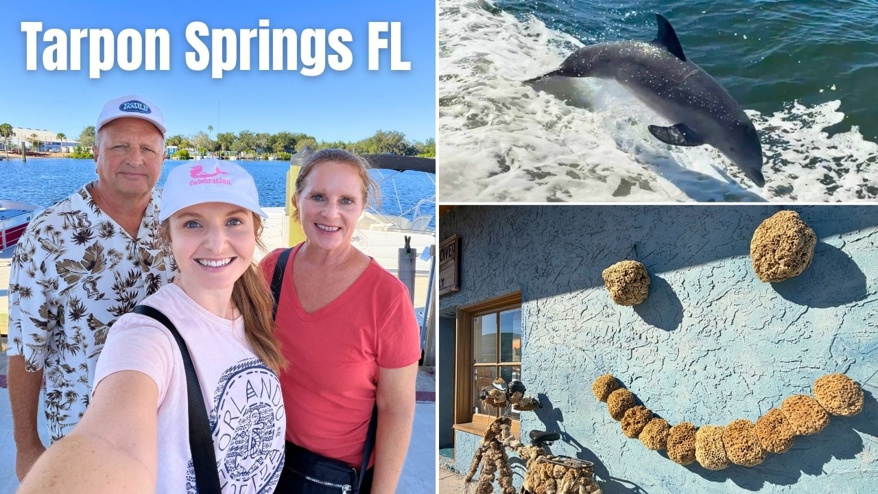 Tarpon Springs Florida Day Trip 🌊 Dolphin Cruise, Greek Eats & Island Adventure Near Disney World!