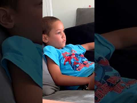 Empathetic boy watches the world's saddest movie scene 