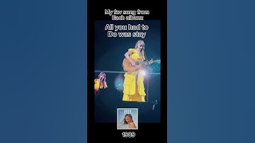 My favourite song from each album #taylorswift #erastour