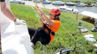 Thurne Mill abseil day.