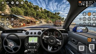 BUSSID - Ford Mustang POV Realistic Drive | Most Beautiful Road Parepare To Mamuju screenshot 5