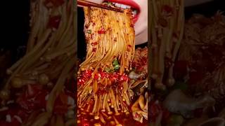 Asmr Eating Y Mara Mushrooms With Fire Sauce Enoki Mushroom, Shiitake, Oyster Mukbang
