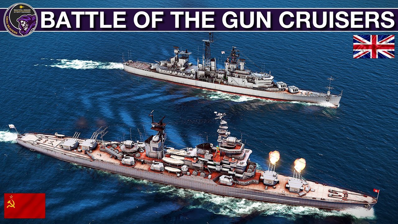 Российский крейсер «Свердлов» против британского крейсера HMS Belfast | Sea Power