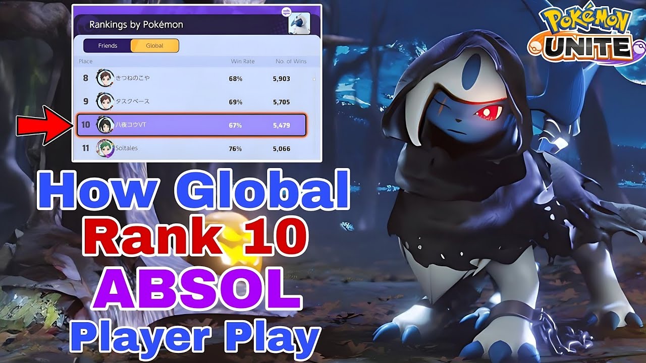 How Global Rank 10 ABSOL Player Play PURSUIT ABSOL | Pokemon Unite ...