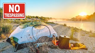 Kayak Camp Legally in a River (the East Way)