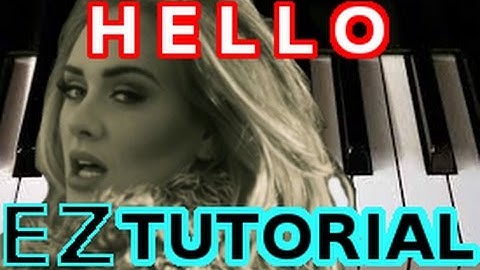 ADELE - Hello - PIANO TUTORIAL Video (Learn Online Piano Lessons)