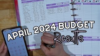 Closing out my April Budget