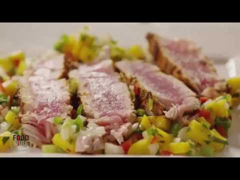 Blackened Tuna Steaks with Mango Salsa -Recipe - FoodTube