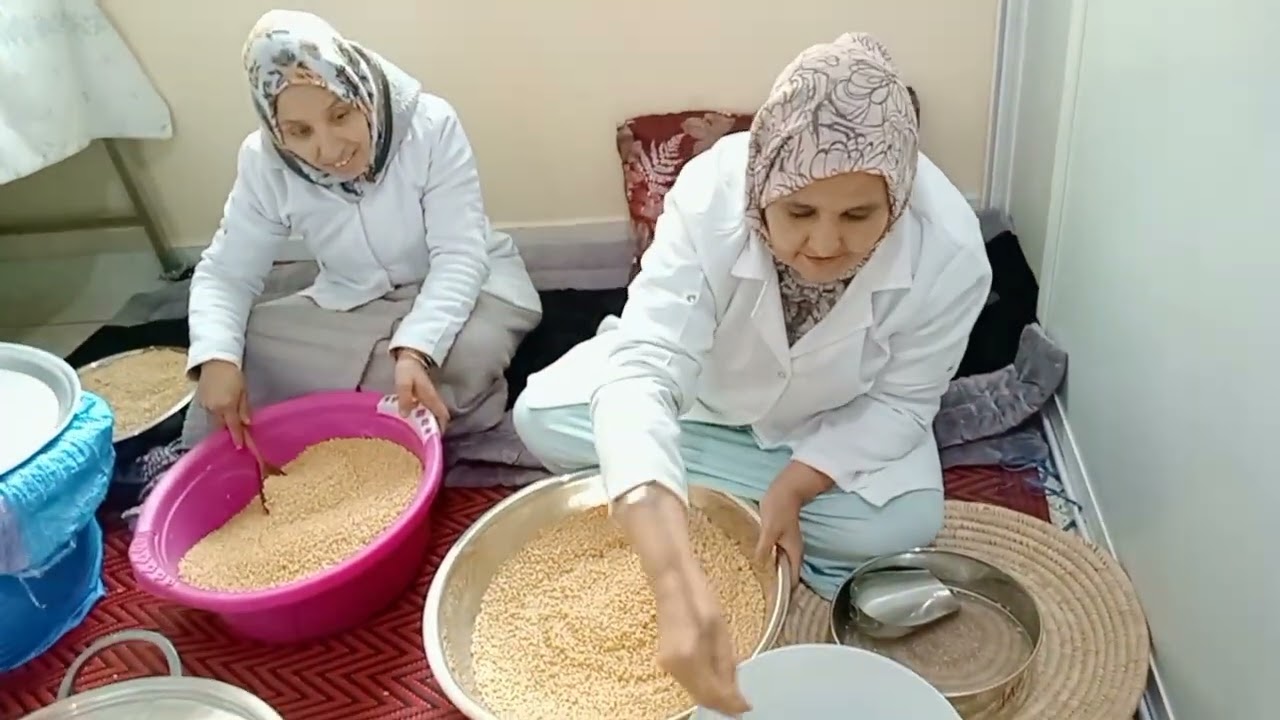 الجزء الاول: طريقة تحضير زميطة القمح كولشي طبيعي 100%🥰💯