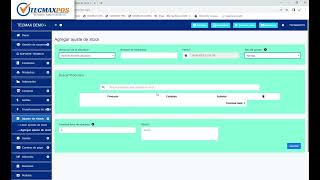 Modulo De Ajustes De Stock Tecmaxpos Web