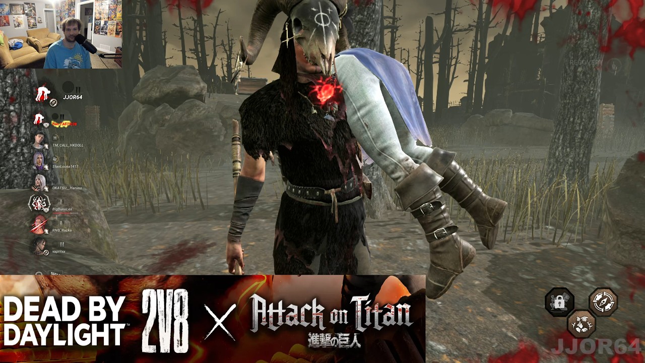 Dead by Daylight 2v8 Attack on Titan (Switch) - JJOR64 plays