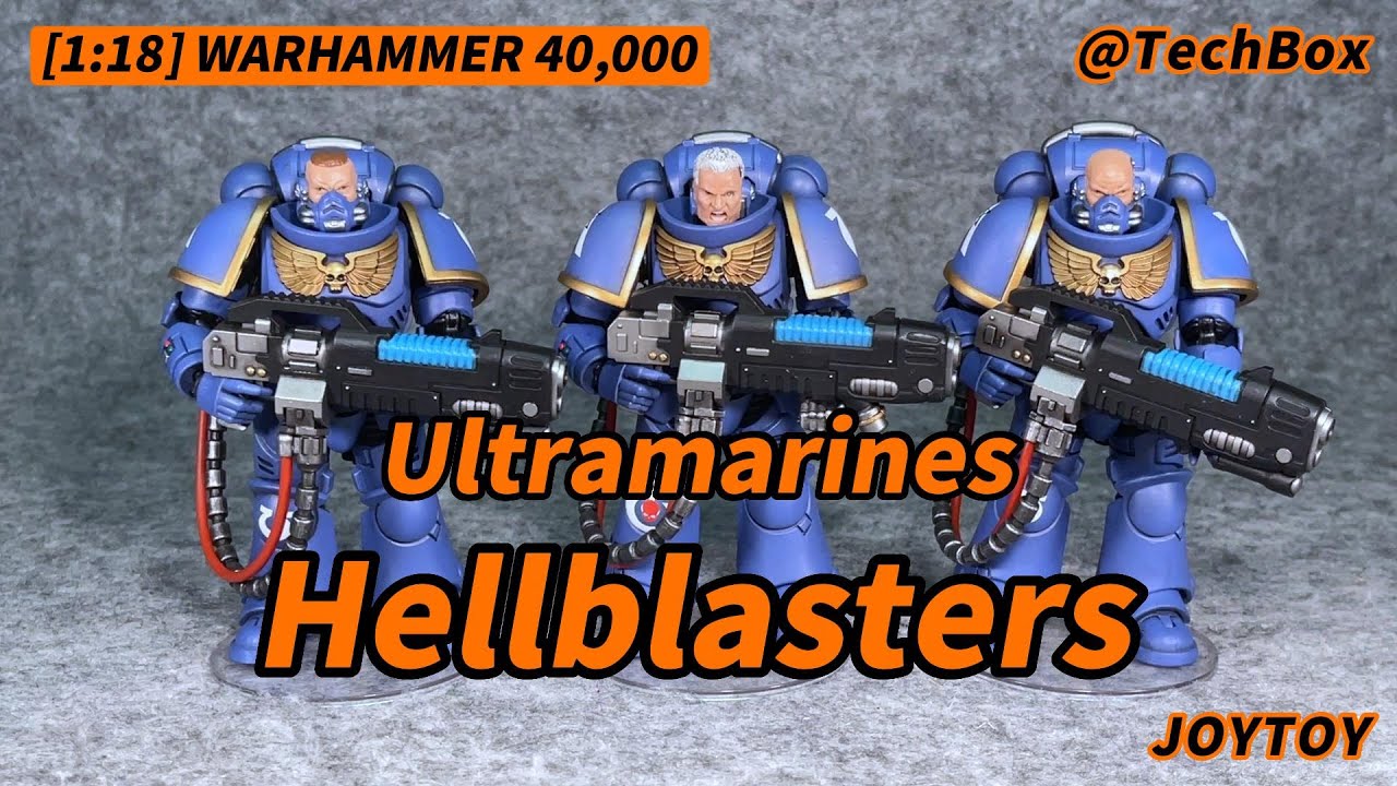 Joytoy Warhammer 40K, Ultramarines Hellblasters, 1/18 scale action figure