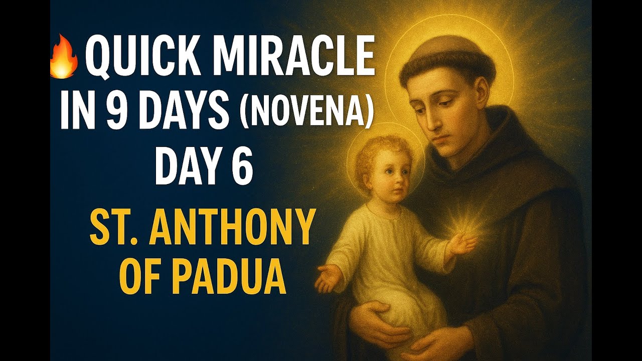 QUICK MIRACLE IN 9 DAYS NOVENA – DAY 6  ST  ANTHONY OF PADUA