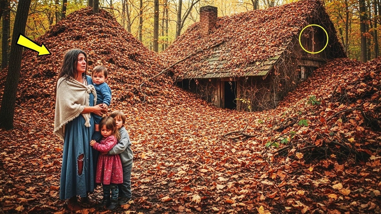 Бедная ВДОВА приняла дом, утопающий в горах СУХИХ листьев — но когда она подмела ПОЛ… её ждало