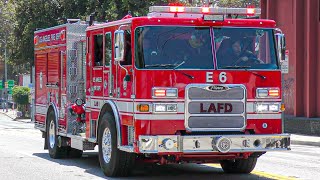 LAFD Engine 6 & Engine 29 Responding 
