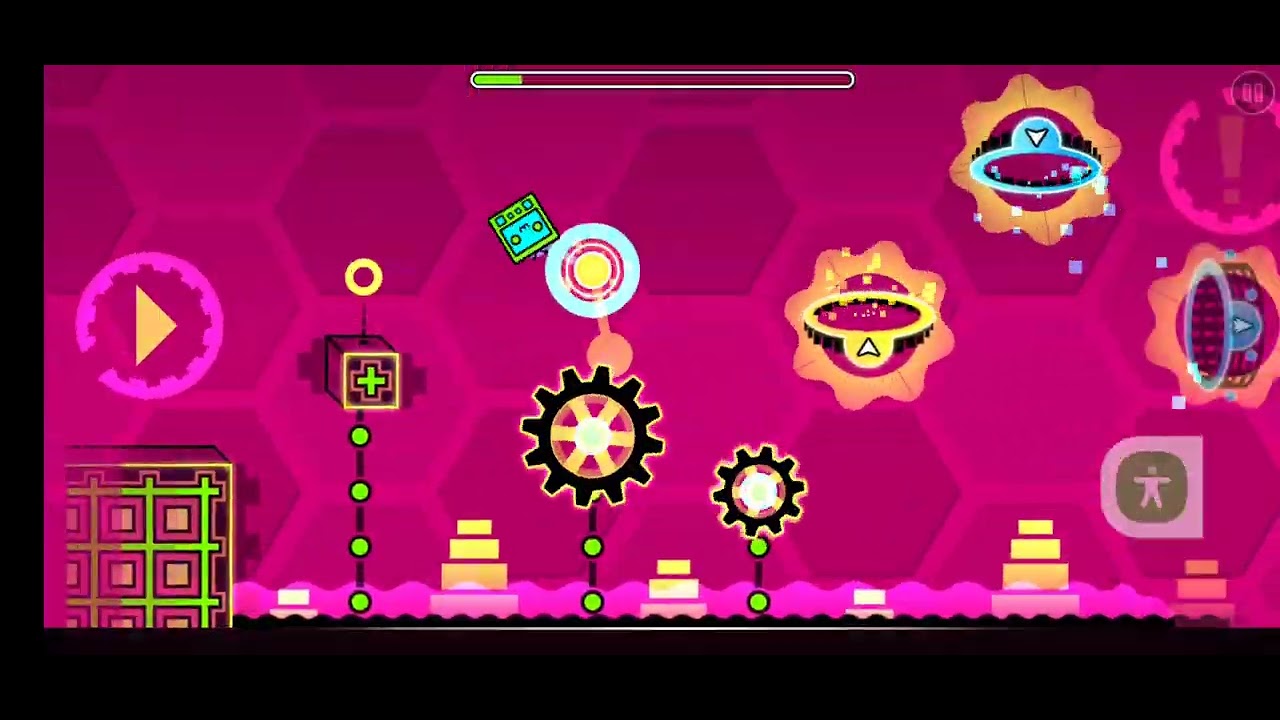 Geometry dash level blast processing trying - YouTube