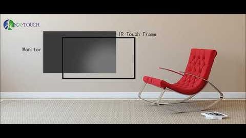 Infrared touch frame installation concept