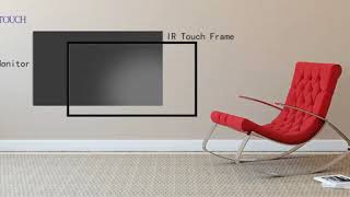 Infrared touch frame installation concept