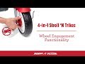 4 in 1 trikes wheel engagement functionality