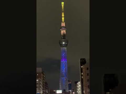 2022年5月22日　東京スカイツリー開業10周年特別ライティング