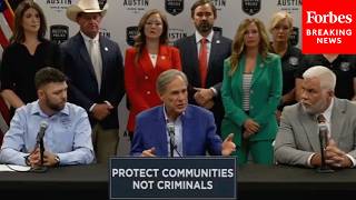 Gov. Greg Abbott Holds Press Briefing About Texas Public Safety Efforts