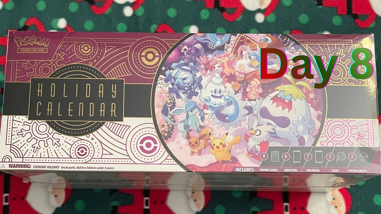 Pokemon Holiday Calendar 2025: Day 8. First Fun Pack! It’s only 1/3 as fun though. 