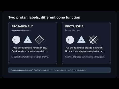 Protanomaly: Tell the Difference, Then Check the Design