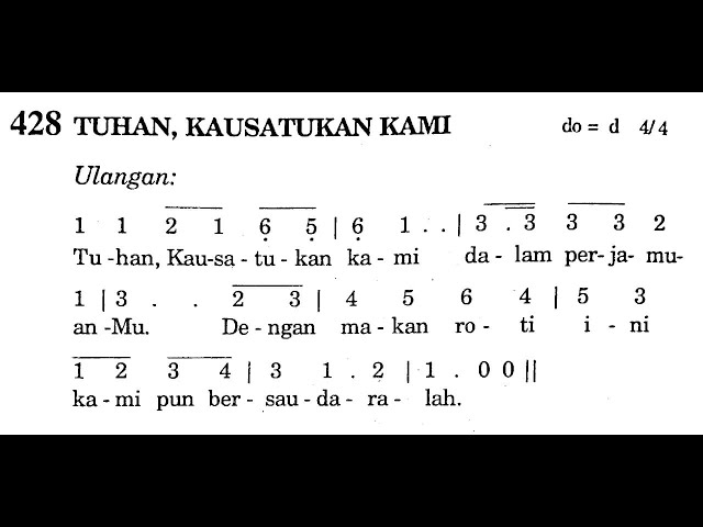 TUHAN, KAUSATUKAN KAMI | Puji Syukur No. 428 | Lagu Komuni | Lagu Rohani Katolik class=