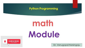 math module | Functions | Python | Venugopal Narsingoju