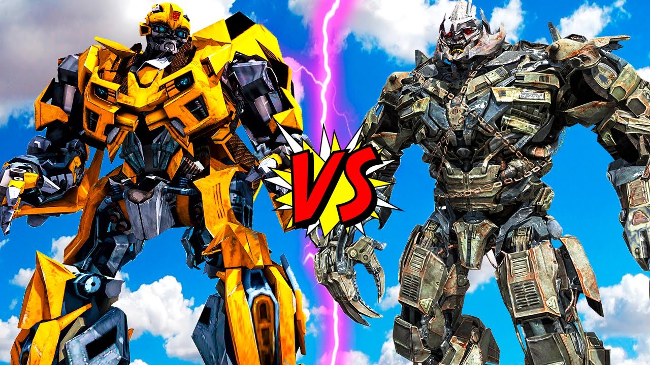 BUMBLEBEE VS MEGATRON EPIC TRANSFORMERS BATTLE (AUTOBOT vs DECEPTICON