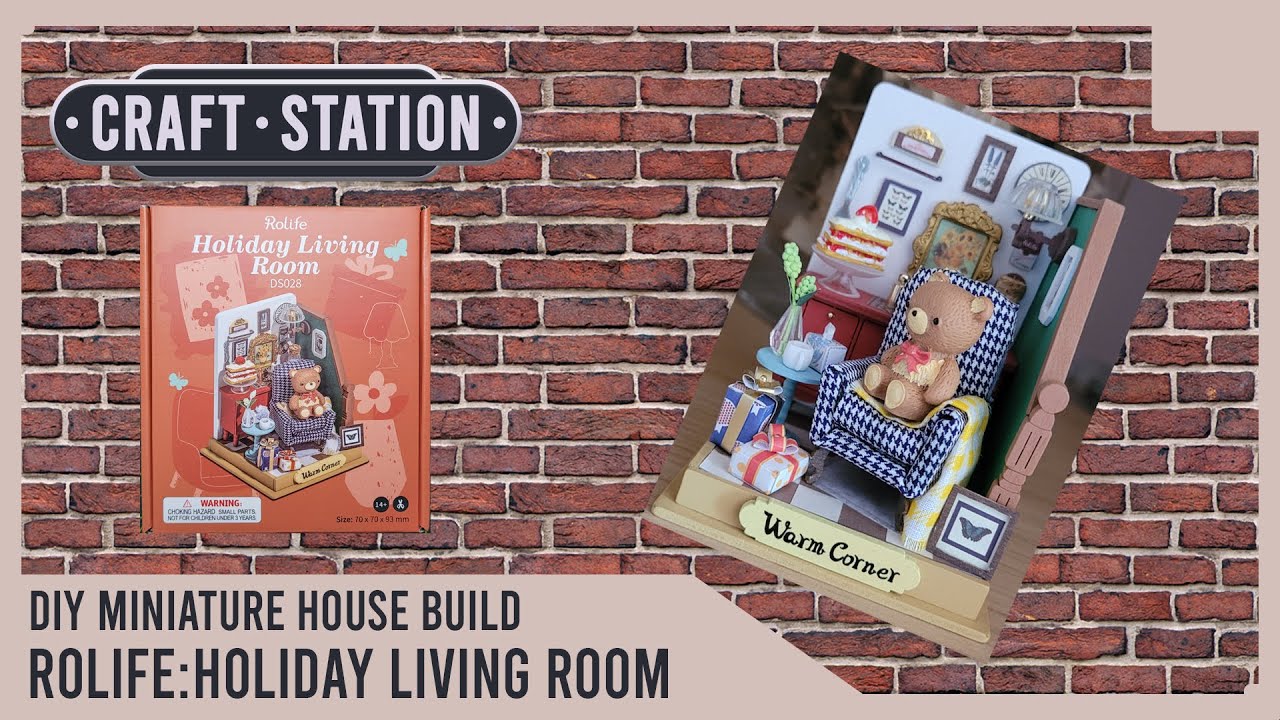 The Craft Station builds...Warm Corner.  Holiday Living Room by Rolife.