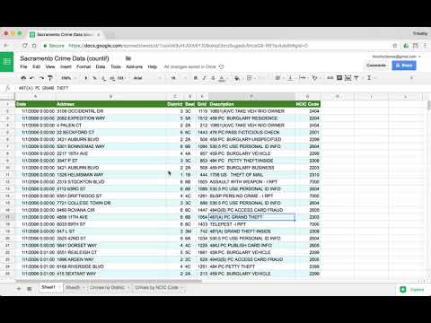 Using COUNTIF: Introduction to Programming with Google Sheets 06-B