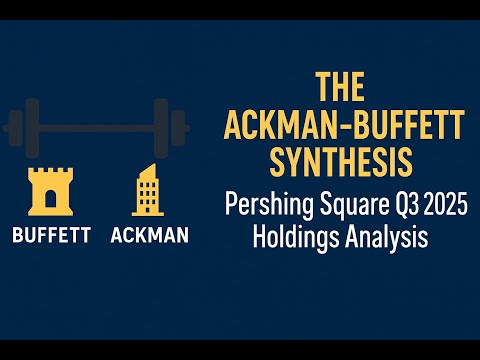 [13F] The Ackman-Buffett Synthesis: Pershing Square Q3 ... - YouTube
