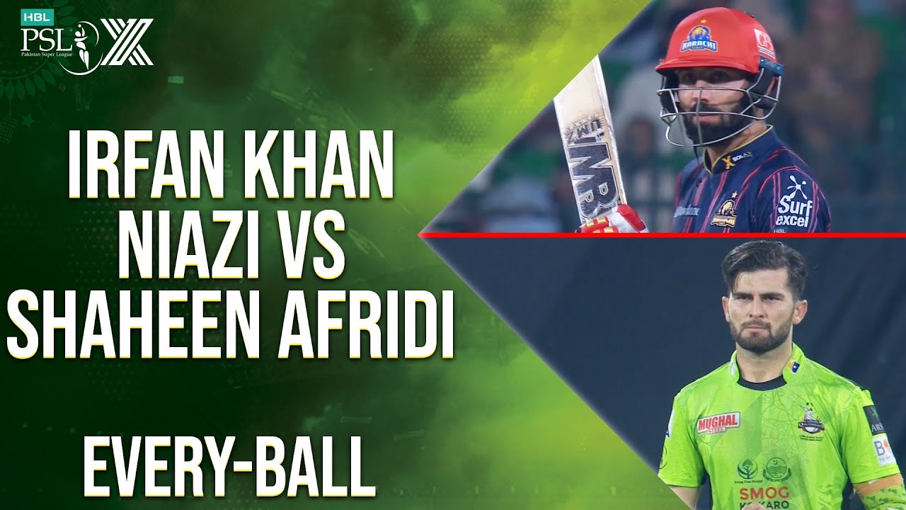 2️⃣1️⃣ Runs in One Over | 𝐈𝐫𝐟𝐚𝐧 𝐊𝐡𝐚𝐧 𝐍𝐢𝐚𝐳𝐢 𝐯𝐬 𝐒𝐡𝐚𝐡𝐞𝐞𝐧 𝐒𝐡𝐚𝐡 𝐀𝐟𝐫𝐢𝐝𝐢 | Every-Ball | HBL PSL X | M2M1A