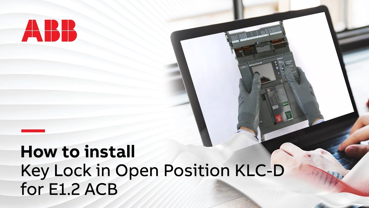 Kcl Lock Key How to install Key Lock in Open Position KLC-D for E1.2 ACB - YouTube