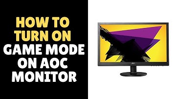 How Easily To Turn On Game Mode AOC Monitor