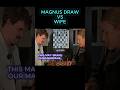 Magnus vs Wife DRAW! #chess #magnuscarlsen #chessgame #gukesh
