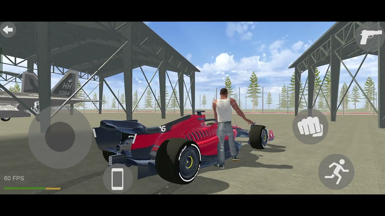 “GTA Mobile ACTION 🔥 | Franklin Drives F1 Car Inside Military Base!”