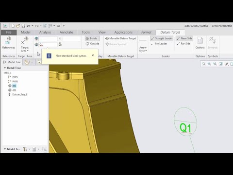 Standards–Based Syntax Checking of Datum Targets in MBD