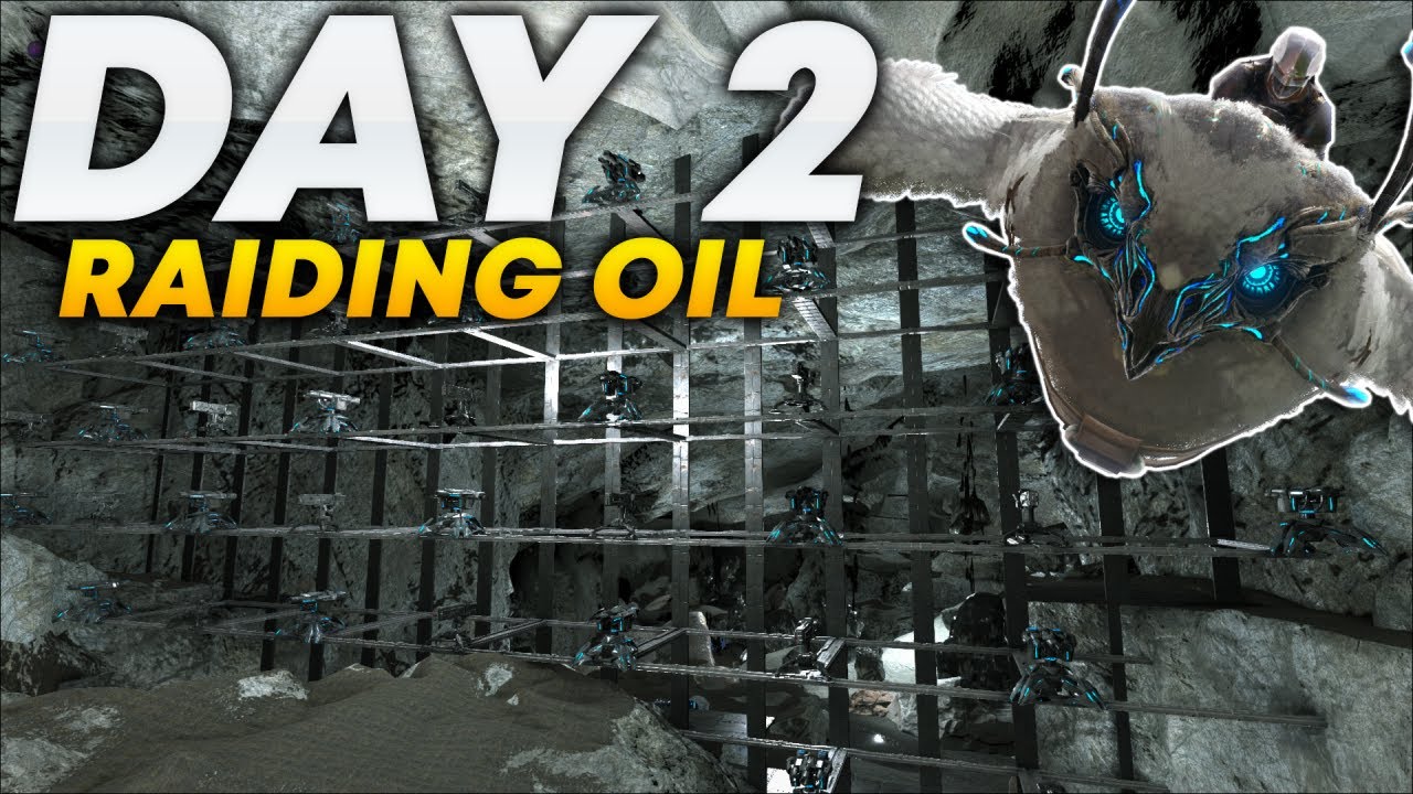 DUO Raiding A Rich Oil Cave Day 2! - Ark