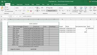 Microsoft Excel Tutorial Menggunakan Rumus (TODAY,NOW,DATE,DAY,MONTH,YEAR,DAYS)