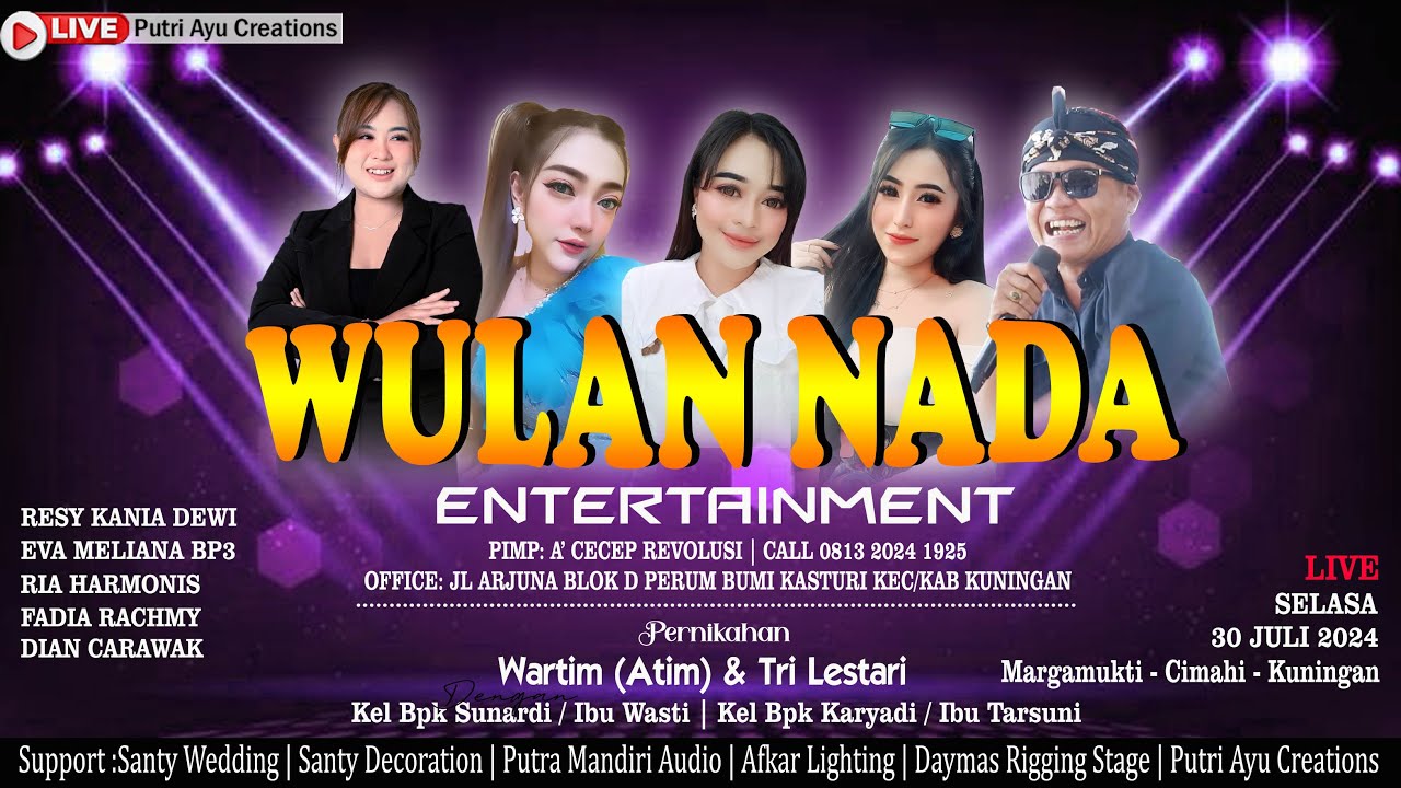 🔴Live Wulan Nada, Pernikahan Wartim (Atim) & Tri Lestari, PM Audio | Margamukti Cimahi Kuningan