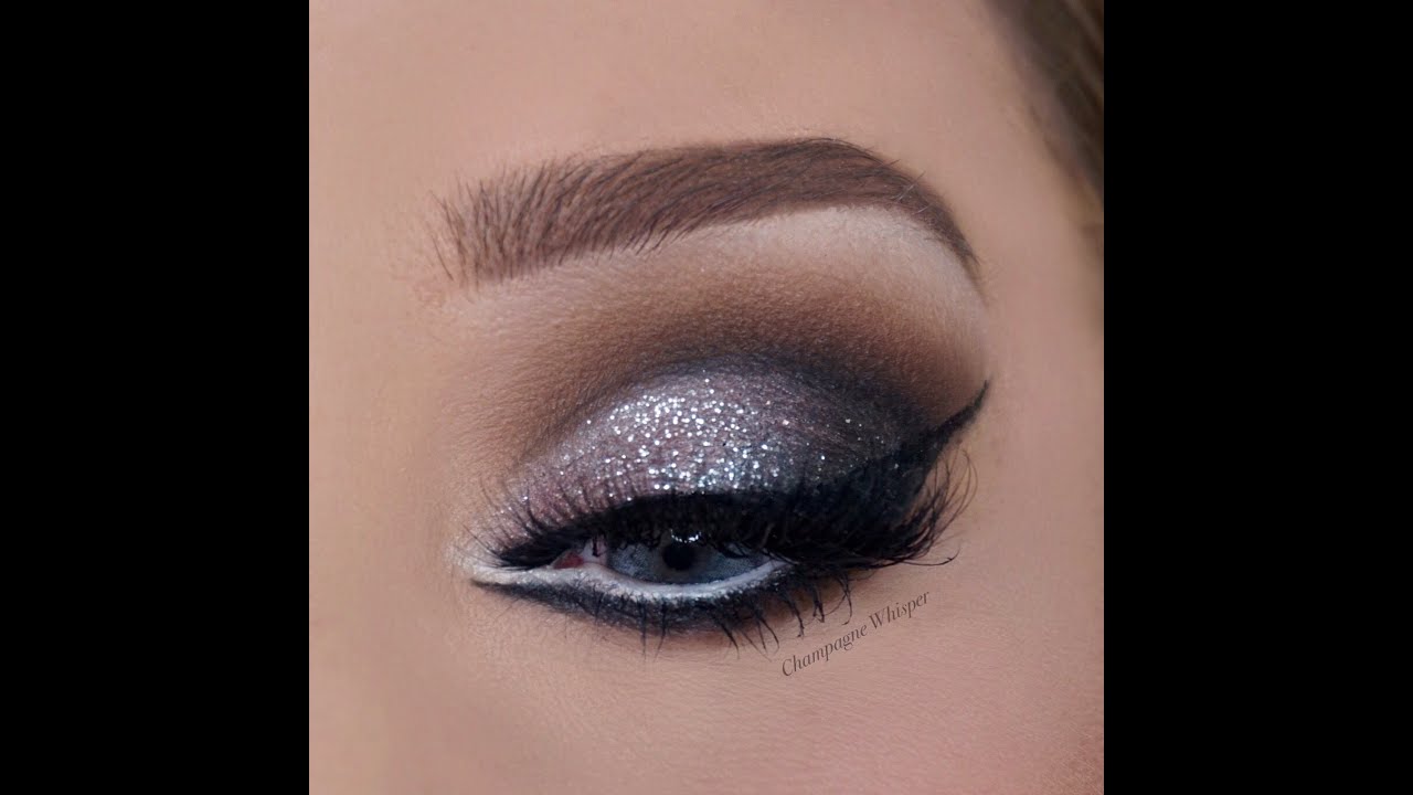 Silver Glitter Christmas New Year Makeup Tutorial YouTube