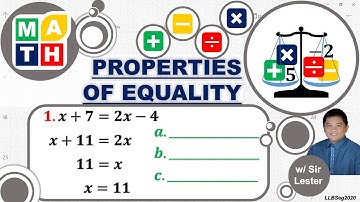 Illustrating the Properties of Equality - Math 7_2nd_Unit 3_Lesson 1_Practice Exercises A