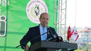 Altınözünde Festivale Coşkulu Açılış Kktc Hurbaşkanı Karşılama Ve Açılış Konuşması