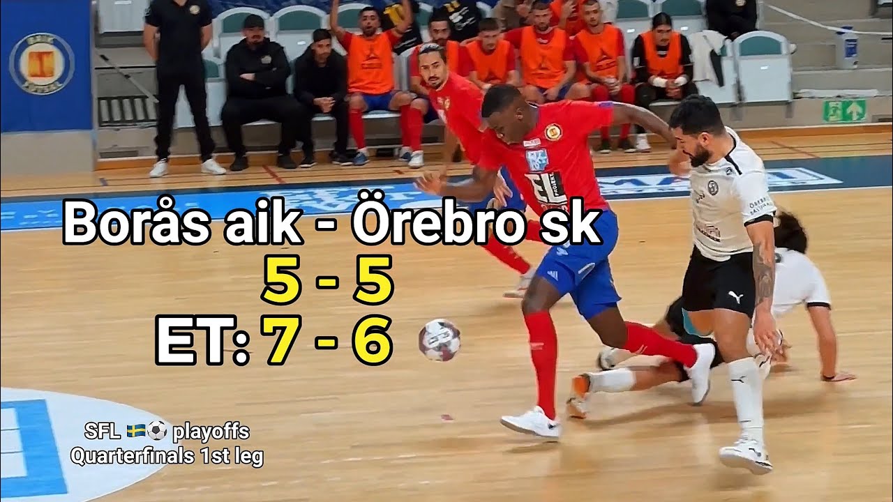 Borås aik vs Örebro sk 5-5 ET: 7-6 #playoffs #futsal #goals #highlights #topleague #sweden