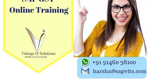 SAP GST Goods and Service Tax Demo Video