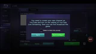 How To On Live Stream In Ml Mobile Legend